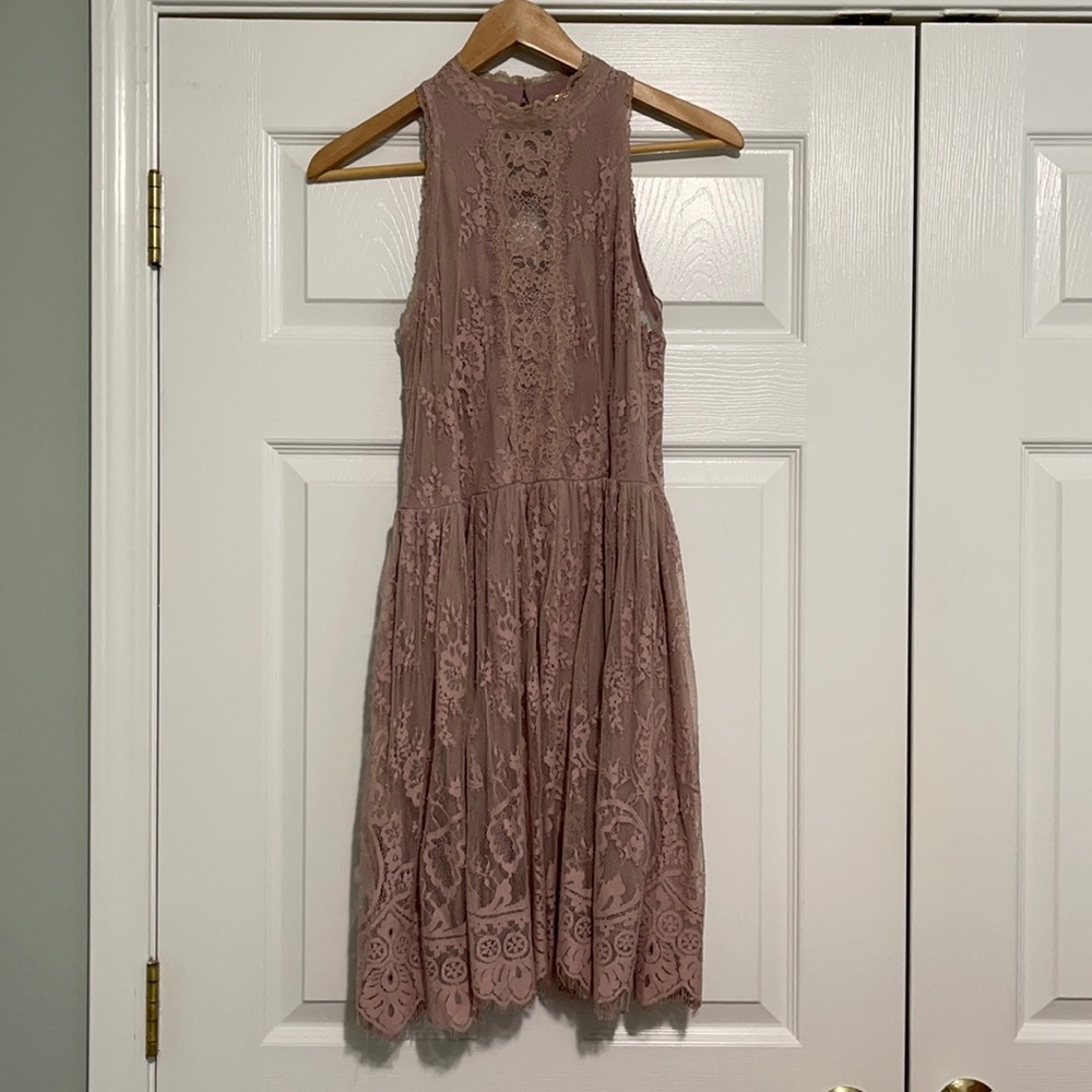 Free People blush colored formal dress